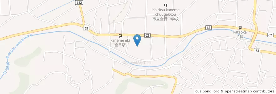 Mapa de ubicacion de 市立金目小学校 en Japão, 神奈川県, 平塚市.