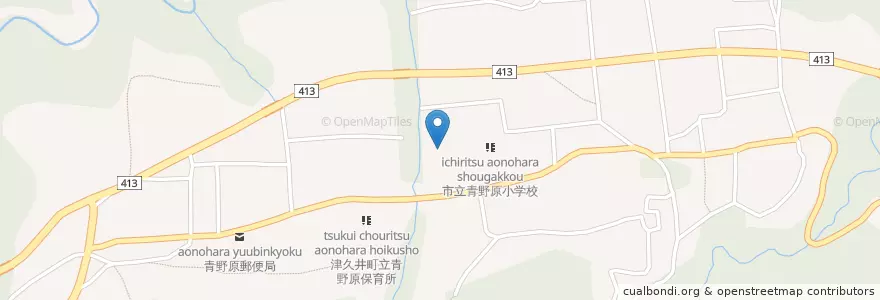 Mapa de ubicacion de 市立青野原中学校 en Japan, 神奈川県, 相模原市, 緑区.