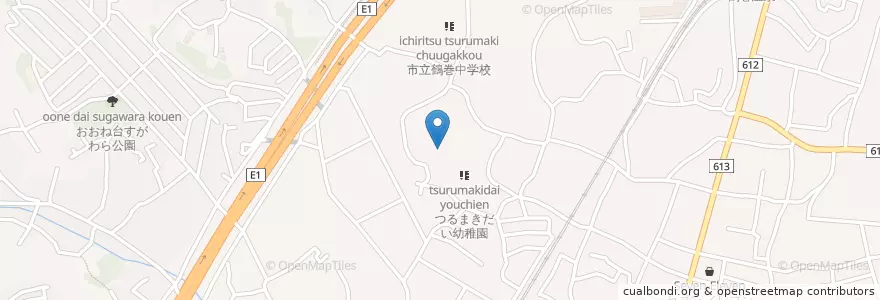Mapa de ubicacion de 市立鶴巻小学校 en Japão, 神奈川県, 秦野市.