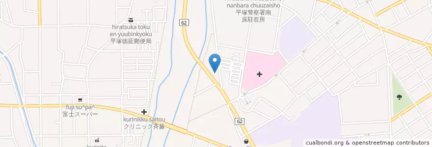 Mapa de ubicacion de 平塚市消防署南原出張所 en Japão, 神奈川県, 平塚市.