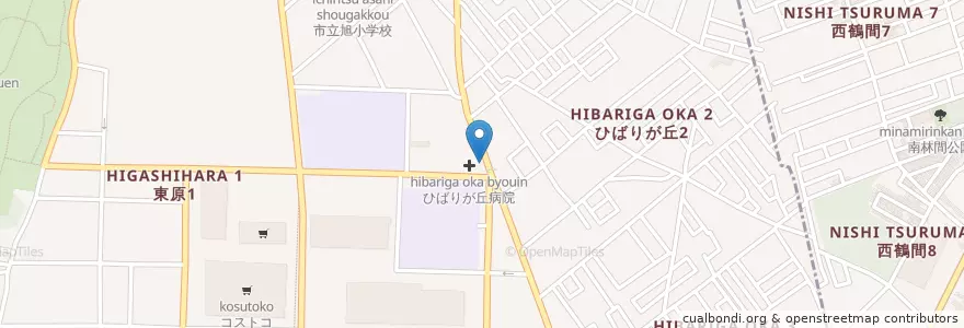 Mapa de ubicacion de 座間警察署ひばりが丘交番 en 일본, 가나가와현, 座間市.