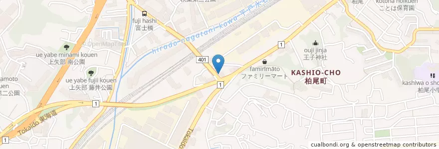Mapa de ubicacion de 戸塚警察署不動坂交番 en 日本, 神奈川県, 横浜市, 戸塚区.