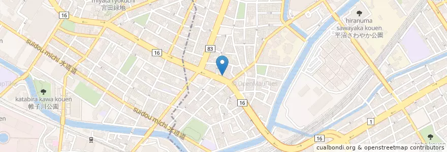 Mapa de ubicacion de 戸部警察署南浅間町交番 en Japão, 神奈川県, 横浜市, 西区.