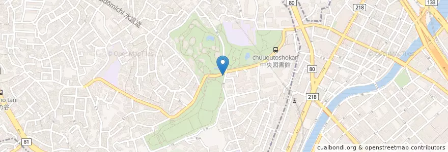 Mapa de ubicacion de 戸部警察署野毛山公園交番 en 일본, 가나가와현, 요코하마시, 西区.