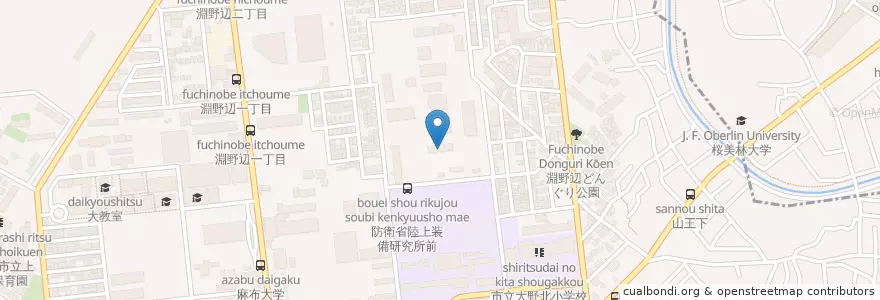 Mapa de ubicacion de 技術研究本部陸上装備研究所 en Giappone, Prefettura Di Kanagawa, 相模原市, 中央区.