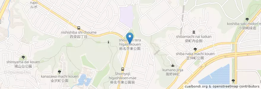 Mapa de ubicacion de 文庫幼稚園 en 일본, 가나가와현, 요코하마시, 金沢区.