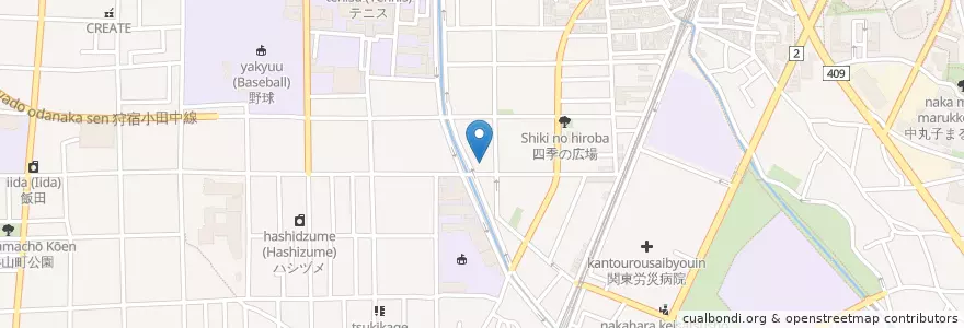 Mapa de ubicacion de 新日本保育園 en Japan, Kanagawa Prefecture, Kawasaki, Nakahara Ward.