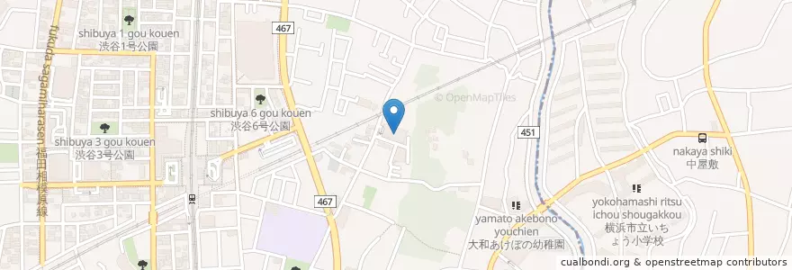 Mapa de ubicacion de 新都市医療研究会君津会 南大和病院 en اليابان, كاناغاوا, 大和市.