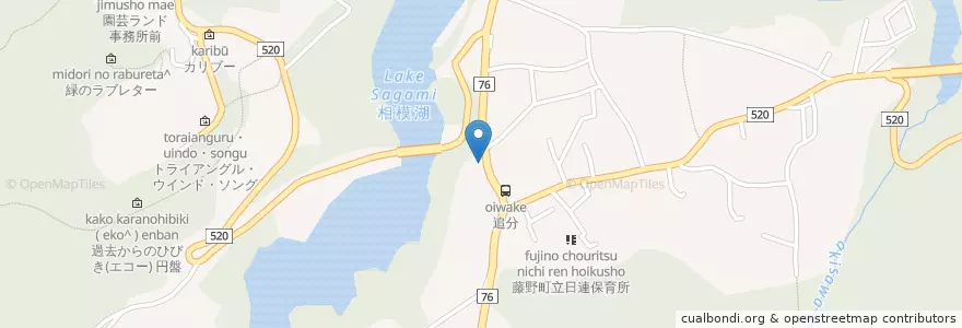 Mapa de ubicacion de 日連郵便局 en 일본, 가나가와현, 相模原市, 緑区.