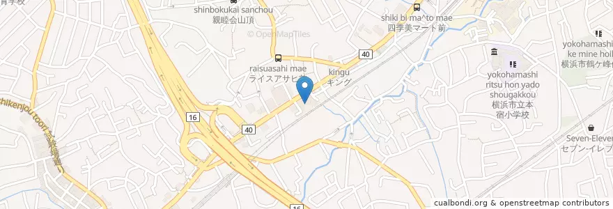 Mapa de ubicacion de 旭警察署 en اليابان, كاناغاوا, 横浜市, 旭区.