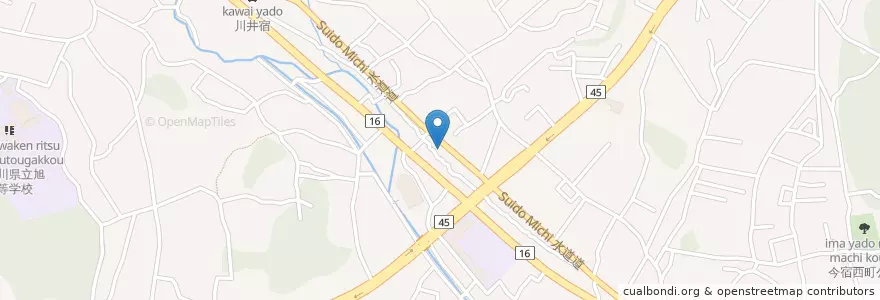 Mapa de ubicacion de 旭警察署都岡駐在所 en 日本, 神奈川縣, 横滨市, 旭区.