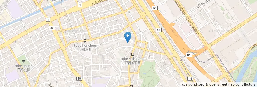 Mapa de ubicacion de 明和会亀田病院 en Japan, 神奈川県, Yokohama, 西区.