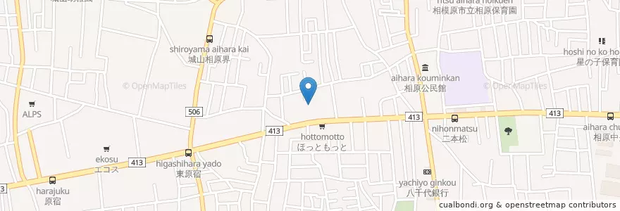 Mapa de ubicacion de 明理会相原病院 en 일본, 가나가와현, 相模原市, 緑区.