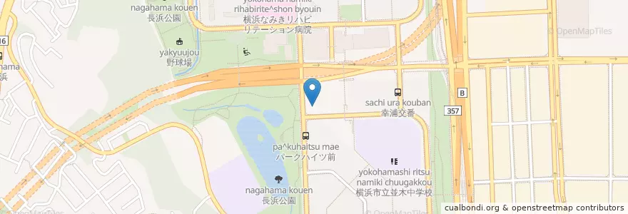 Mapa de ubicacion de 東京国税局横浜南税務署 en 일본, 가나가와현, 요코하마시, 金沢区.
