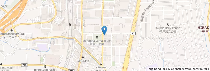 Mapa de ubicacion de 東戸塚駅東口郵便局 en Japan, Präfektur Kanagawa, Yokohama, 戸塚区.