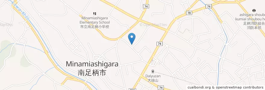 Mapa de ubicacion de 松田警察署南足柄交番 en Jepun, 神奈川県, 南足柄市.