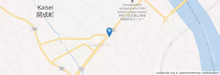 Mapa de ubicacion de 松田警察署吉田島駐在所 en ژاپن, 神奈川県, 足柄上郡, 開成町.