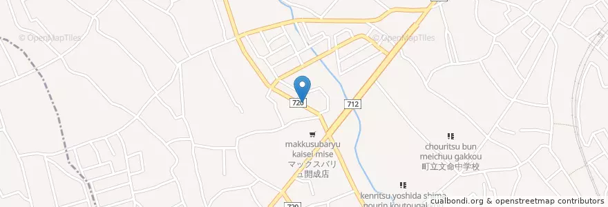 Mapa de ubicacion de 松田警察署延沢駐在所 en اليابان, كاناغاوا, 足柄上郡, 開成町.