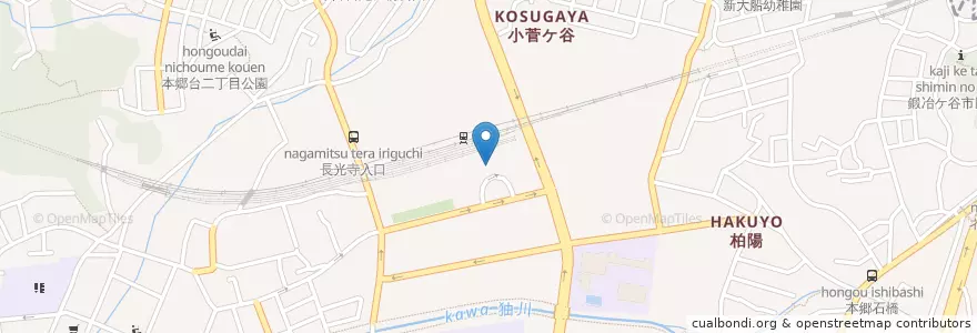 Mapa de ubicacion de 栄警察署本郷台駅前交番 en 日本, 神奈川県, 横浜市, 栄区.