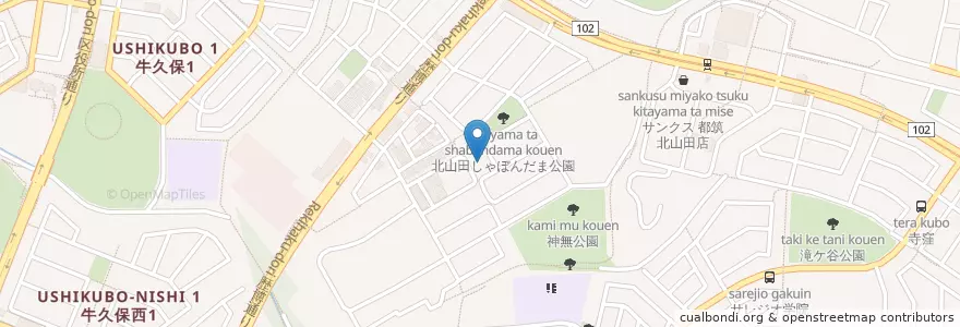 Mapa de ubicacion de 横浜みずほ幼稚園 en Japan, 神奈川県, Yokohama, 都筑区.