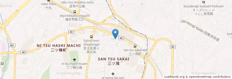Mapa de ubicacion de 横浜三ッ境郵便局 en Japon, Préfecture De Kanagawa, 横浜市.