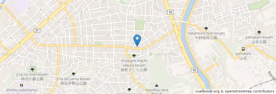 Mapa de ubicacion de 横浜中村橋郵便局 en ژاپن, 神奈川県, 横浜市, 南区.