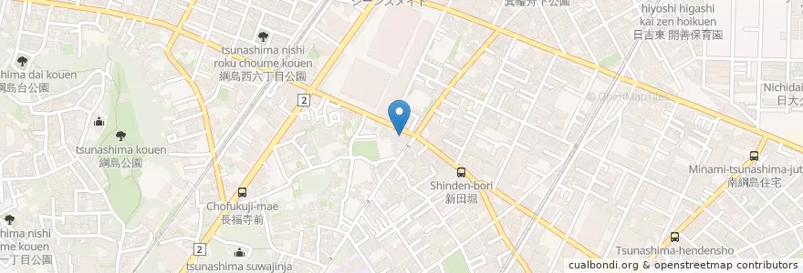 Mapa de ubicacion de 横浜南綱島郵便局 en ژاپن, 神奈川県, 横浜市, 港北区.