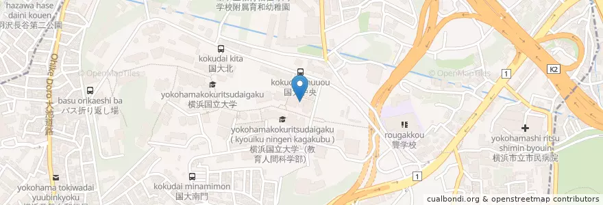 Mapa de ubicacion de 横浜国立大学（経営学部） en اليابان, كاناغاوا, 横浜市, 保土ヶ谷区.