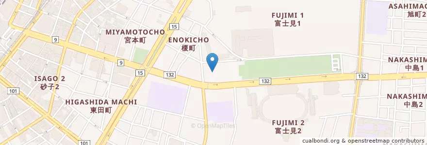 Mapa de ubicacion de 横浜地方裁判所川崎支部 en Japon, Préfecture De Kanagawa, Kawasaki, 川崎区.