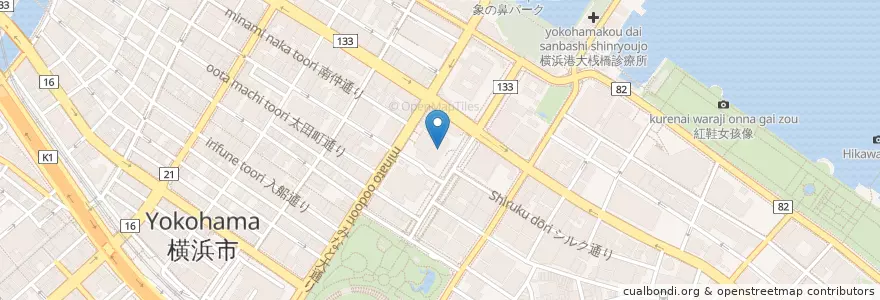 Mapa de ubicacion de 横浜地方裁判所横浜検察審査会 en Japón, Prefectura De Kanagawa, Yokohama, Barrio Naka.