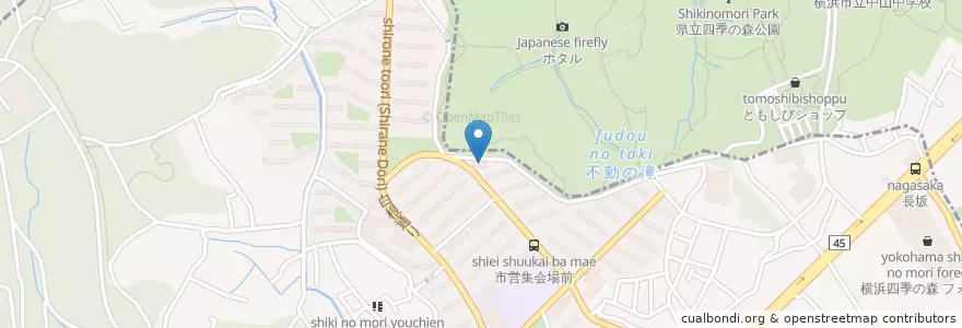 Mapa de ubicacion de 横浜市ひかりが丘保育園 en 일본, 가나가와현, 요코하마시, 旭区.