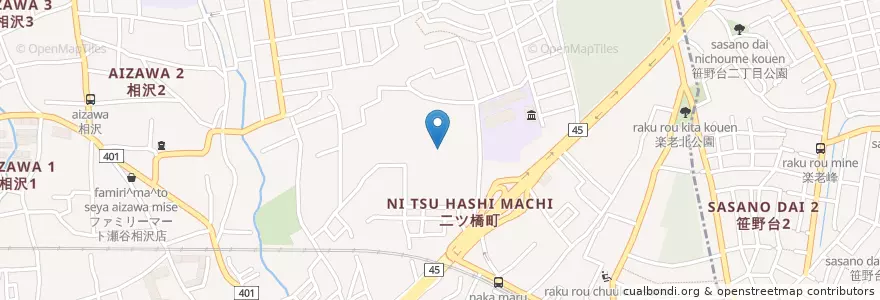 Mapa de ubicacion de せやまる・ふれあい館 en Japón, Prefectura De Kanagawa, Yokohama, 瀬谷区.