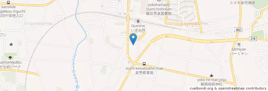 Mapa de ubicacion de 横浜市和泉保育園 en Japan, 神奈川県, Yokohama, 泉区.