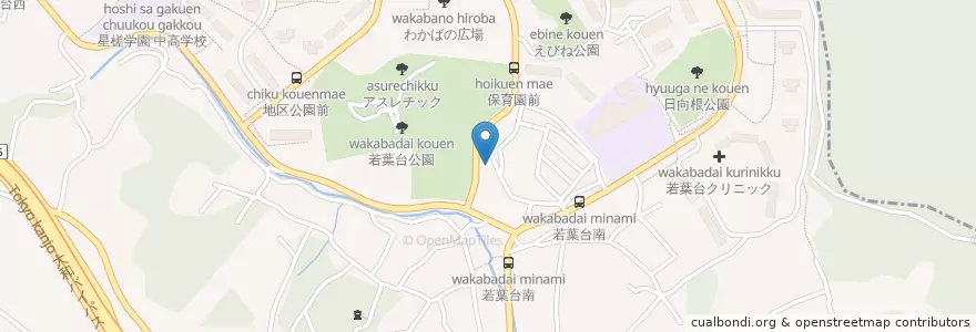 Mapa de ubicacion de 横浜市安全管理局旭消防署若葉台消防出張所 en Japon, Préfecture De Kanagawa, 横浜市, 旭区.