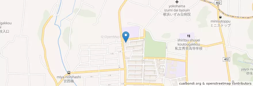 Mapa de ubicacion de 横浜市安全管理局 泉消防署 いずみ野消防出張所 en Япония, Канагава, Йокогама, Идзуми.
