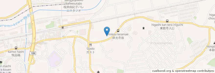Mapa de ubicacion de 横浜市安全管理局緑消防署鴨居消防出張所 en Giappone, Prefettura Di Kanagawa, 横浜市.