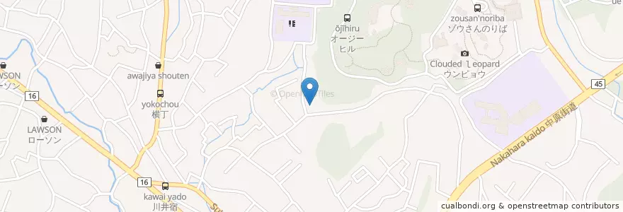 Mapa de ubicacion de 横浜市川井宿保育園 en 日本, 神奈川縣, 横滨市, 旭区.
