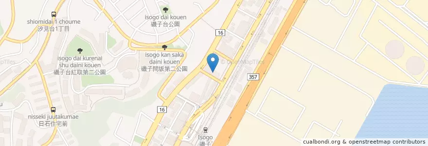 Mapa de ubicacion de 横浜市磯子図書館 en Япония, Канагава, Йокогама, Исого.