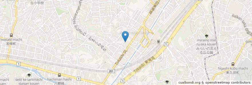 Mapa de ubicacion de 横浜帷子郵便局 en ژاپن, 神奈川県, 横浜市, 保土ヶ谷区.