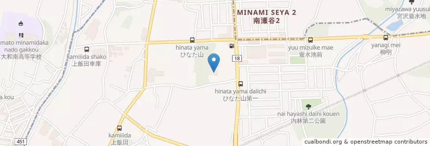 Mapa de ubicacion de 横浜文化保育園 en 일본, 가나가와현, 요코하마시, 泉区.