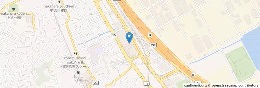 Mapa de ubicacion de 横浜杉田郵便局 en 일본, 가나가와현, 요코하마시, 磯子区.
