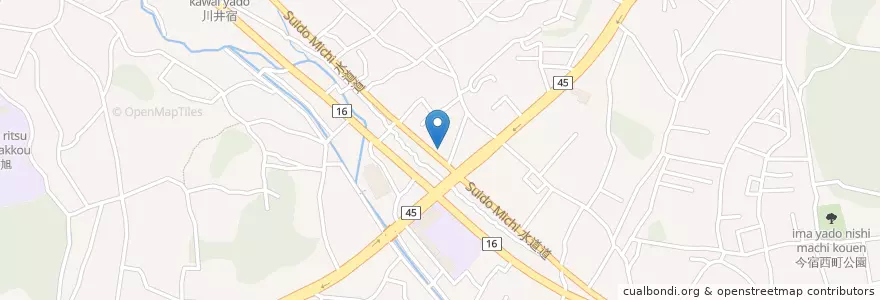Mapa de ubicacion de 横浜都岡郵便局 en Japón, Prefectura De Kanagawa, Yokohama, 旭区.