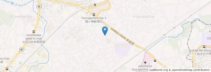 Mapa de ubicacion de 横浜鶴ヶ峰郵便局 en Japonya, 神奈川県, 横浜市, 旭区.