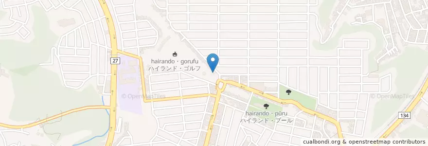 Mapa de ubicacion de 横須賀ハイランド郵便局 en Japan, 神奈川県, 横須賀市.
