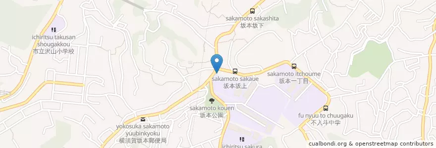 Mapa de ubicacion de 横須賀警察署坂本町交番 en Japan, Präfektur Kanagawa, 横須賀市.