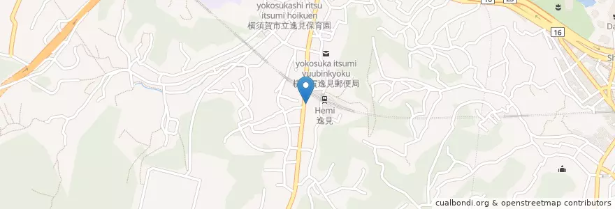 Mapa de ubicacion de 横須賀警察署逸見駅前交番 en ژاپن, 神奈川県, 横須賀市.
