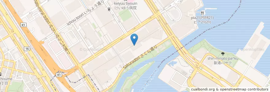 Mapa de ubicacion de 水産総合研究センターさけますセンター開発調査センター en 일본, 가나가와현, 요코하마시, 西区.