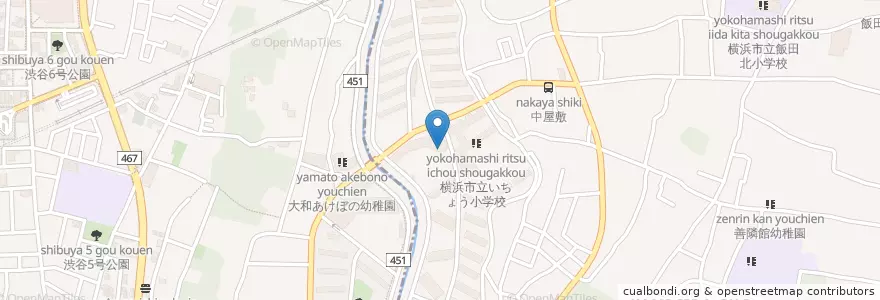Mapa de ubicacion de 泉警察署いちょう団地駐在所 en 日本, 神奈川縣.