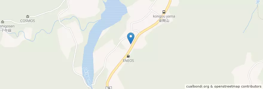 Mapa de ubicacion de 津久井消防署藤野分署 en Japão, 神奈川県, 相模原市, 緑区.