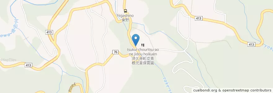 Mapa de ubicacion de 津久井消防署青根出張所 en Jepun, 神奈川県, 相模原市, 緑区.
